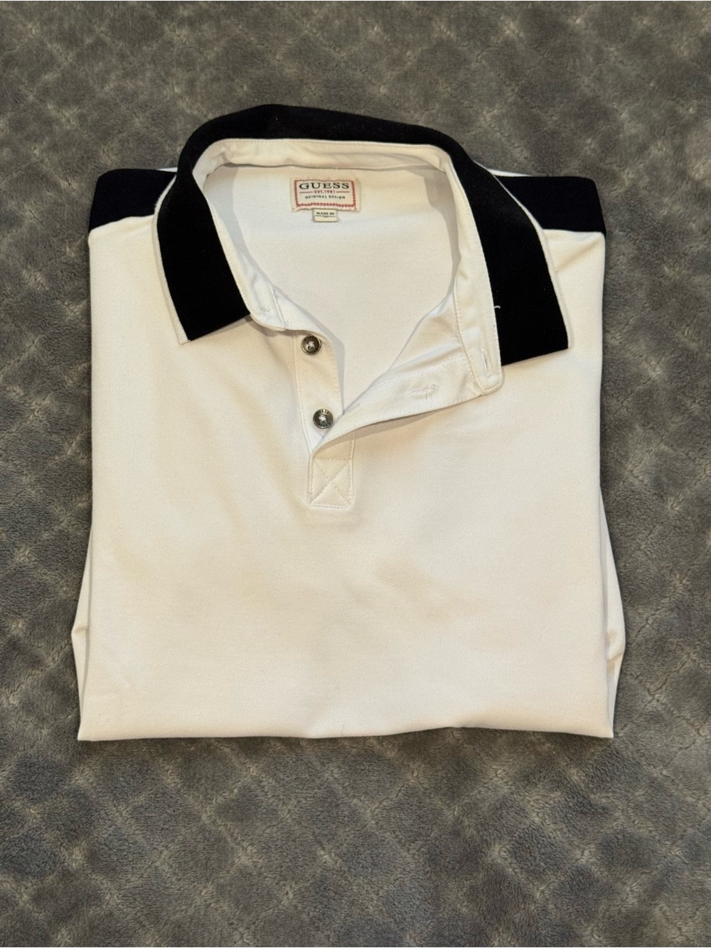 GUESS White Polo size M